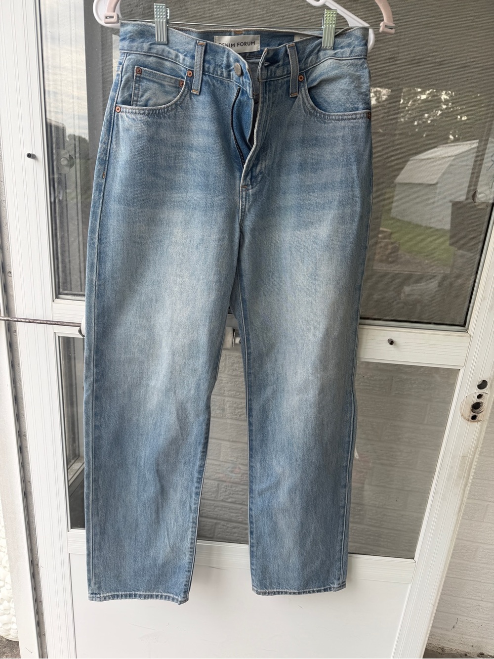 Denim Forum Light Blue Straight Jeans